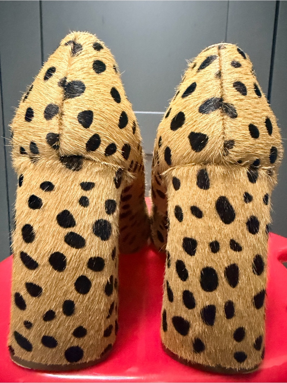 Zara Leopard Print Block Heel Pumps - Women - Picture 2 of 6
